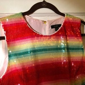 Watermelon sequins tank